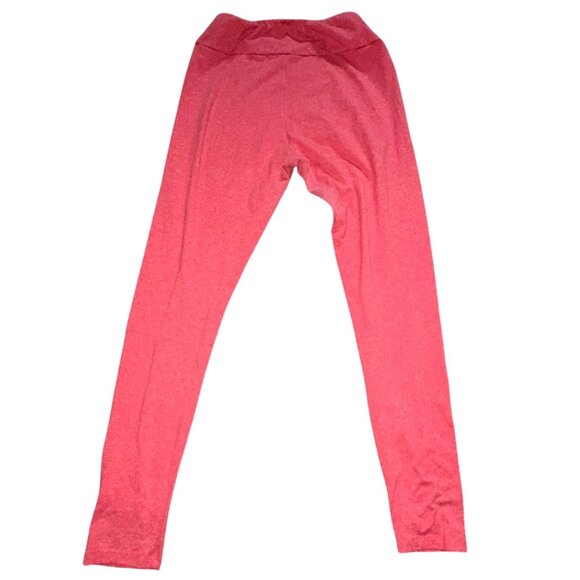 Lularoe Buttery Soft Leggings-Heathered Red-OS-GUC - Picture 5 of 5
